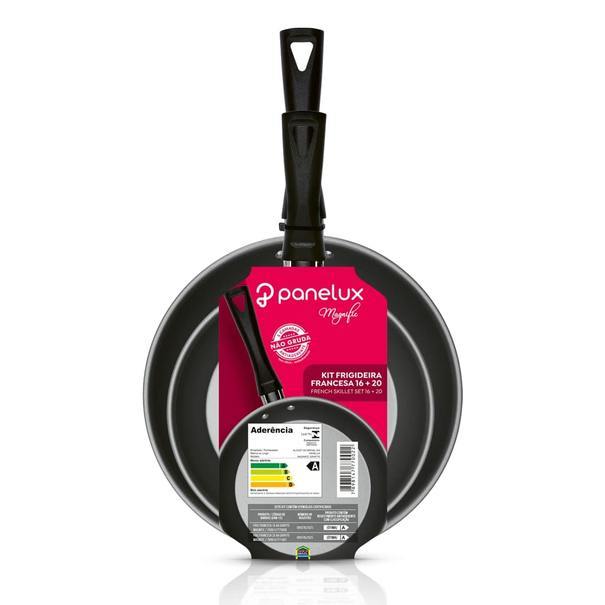 Magnific - Juego Sartenes Francesas 16 + 20cm - Grafito