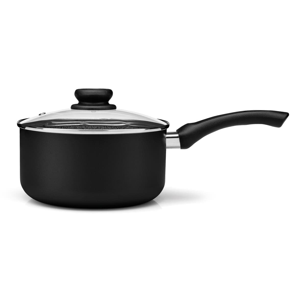 Maximum Stone - Olla 18cm c/Mango - Color Negro - 2mm
